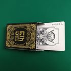 Gold Design Playing Cards Specialty Paper Material Custom Normal Size Card Game Printing