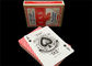 Linen Finish Casino Playing Cards Black Core Paper Material with UV Sign